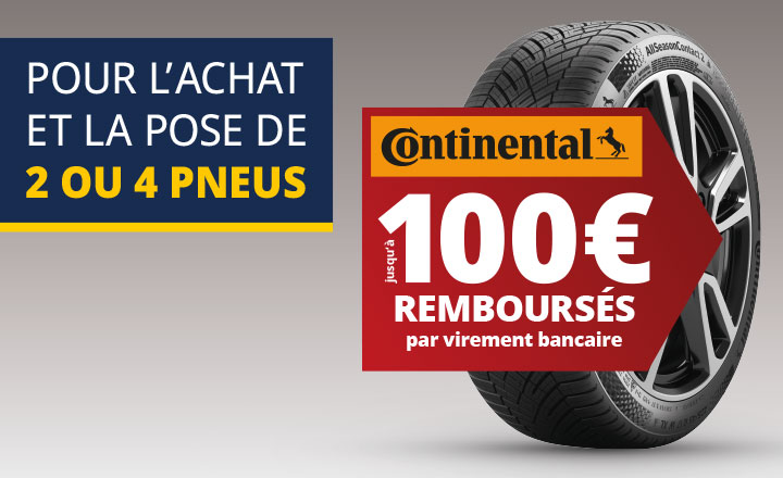 Jusqu’à 100€ remboursés