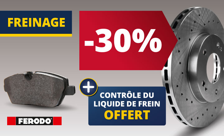 -30% sur le freinage