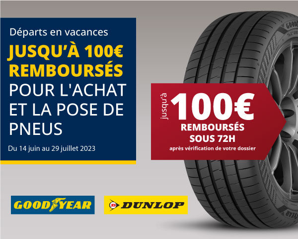 Jusqu’à 100€ remboursés