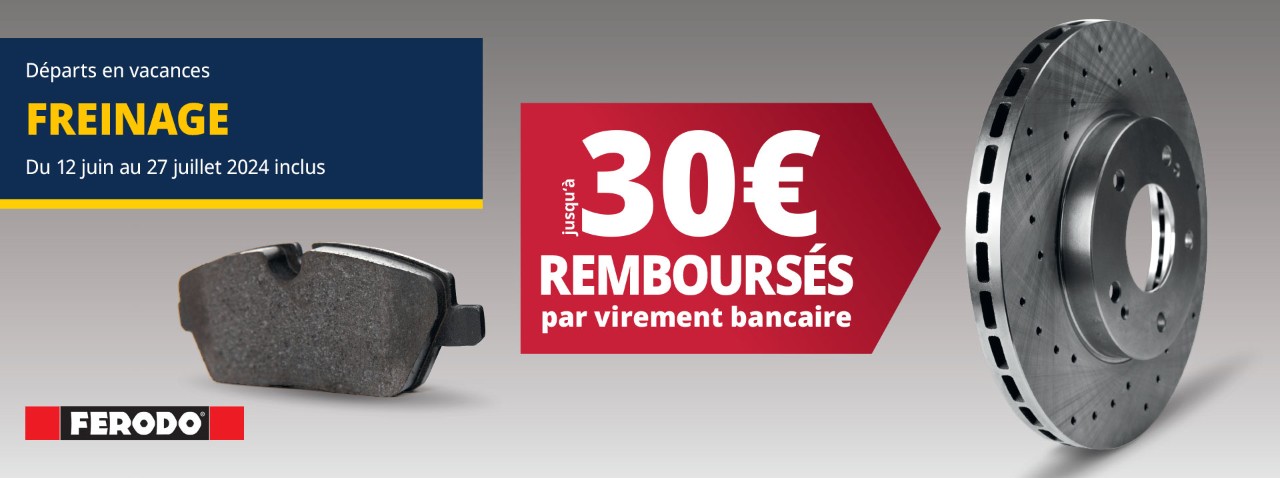 Les plaquettes de frein à 1€