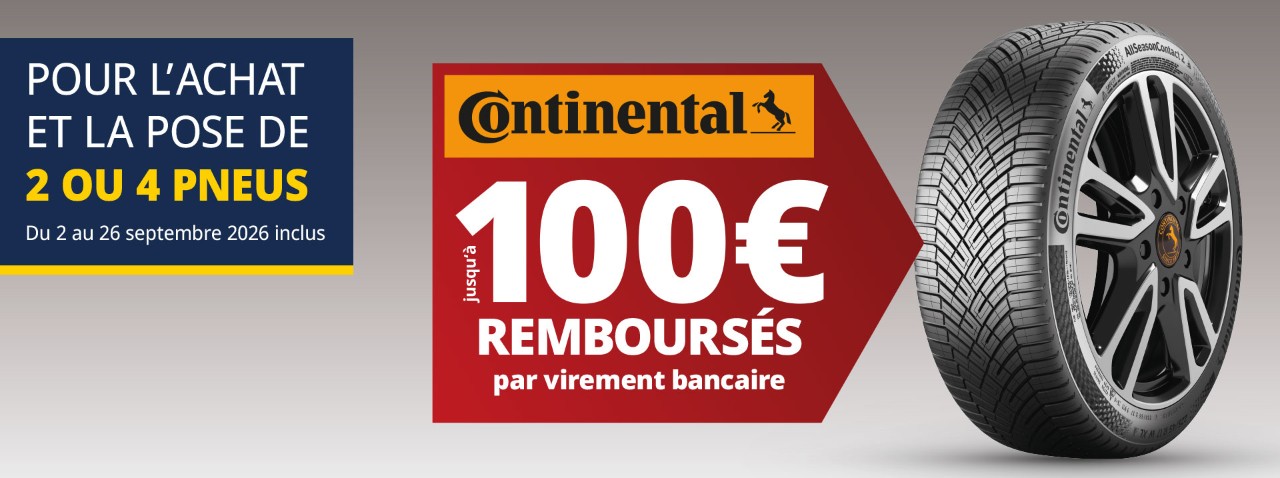 Jusqu’à 100€ remboursés