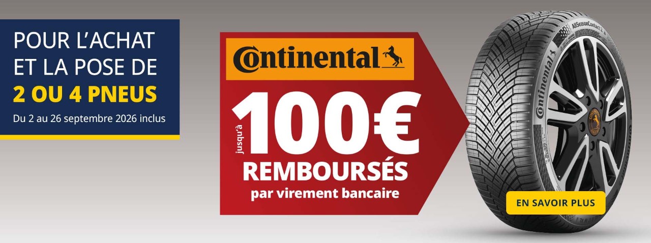 Jusqu’à 100€ remboursés